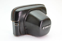 Canon Dark Brown Leather Case (#2876) - Canon