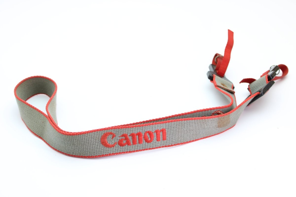 Canon Gray/Red Camera Strap (#2311) - Canon