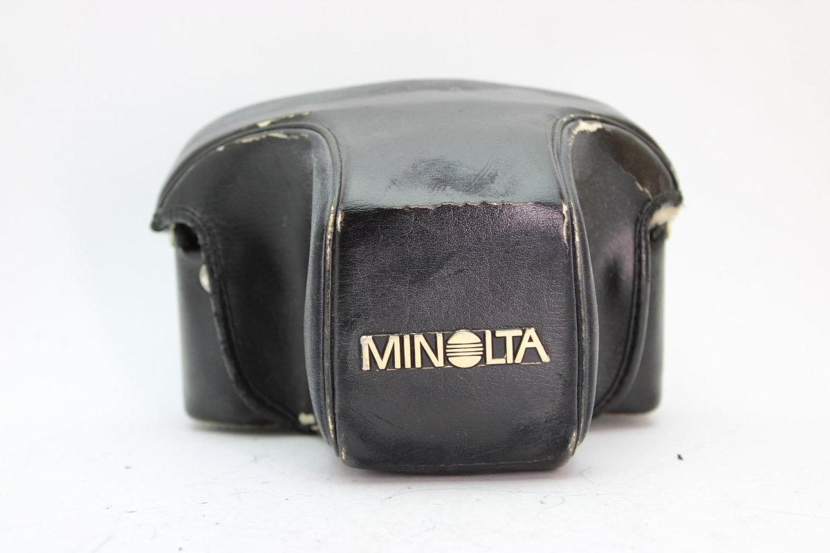 Minolta Black Leather Camera Case - Minolta