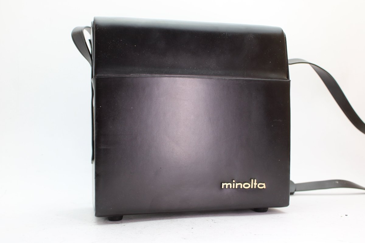 Minolta Black Leather Camera Case (#2214) - Minolta