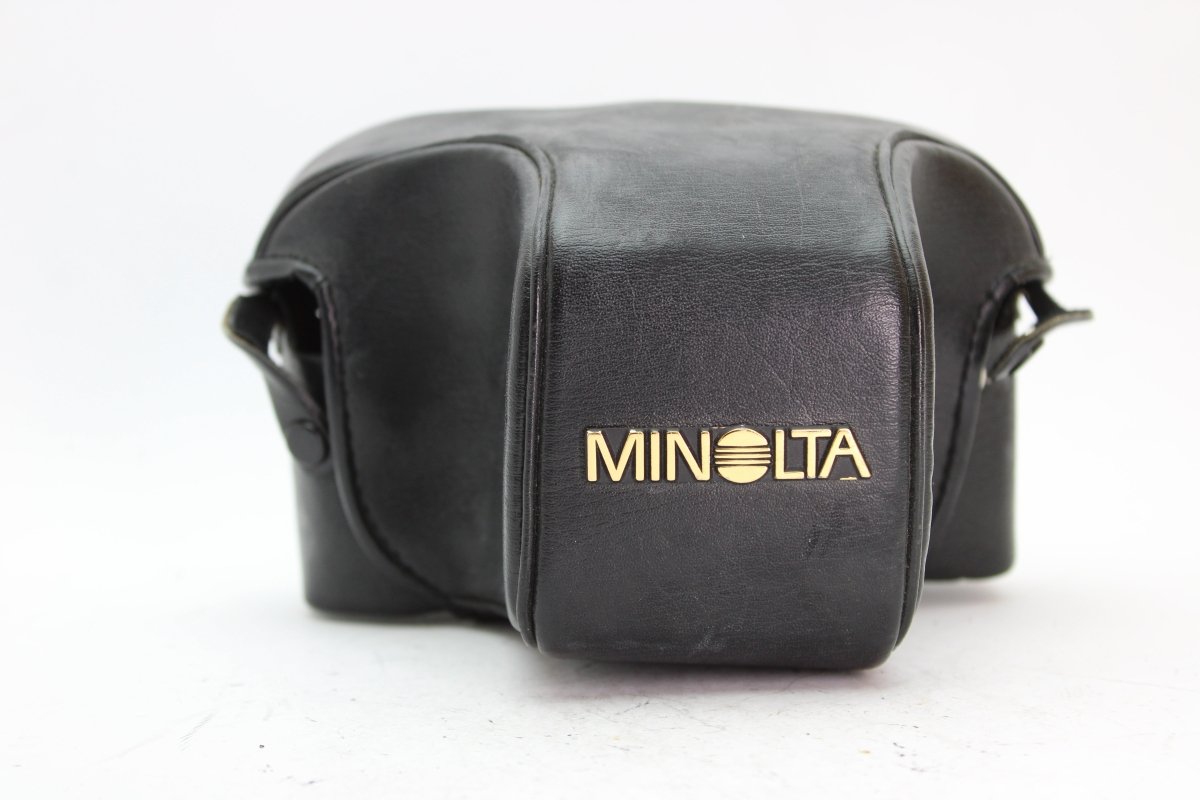 Minolta Black Leather Camera Case - Minolta