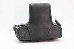 Minolta Black Leather Camera Case - Minolta