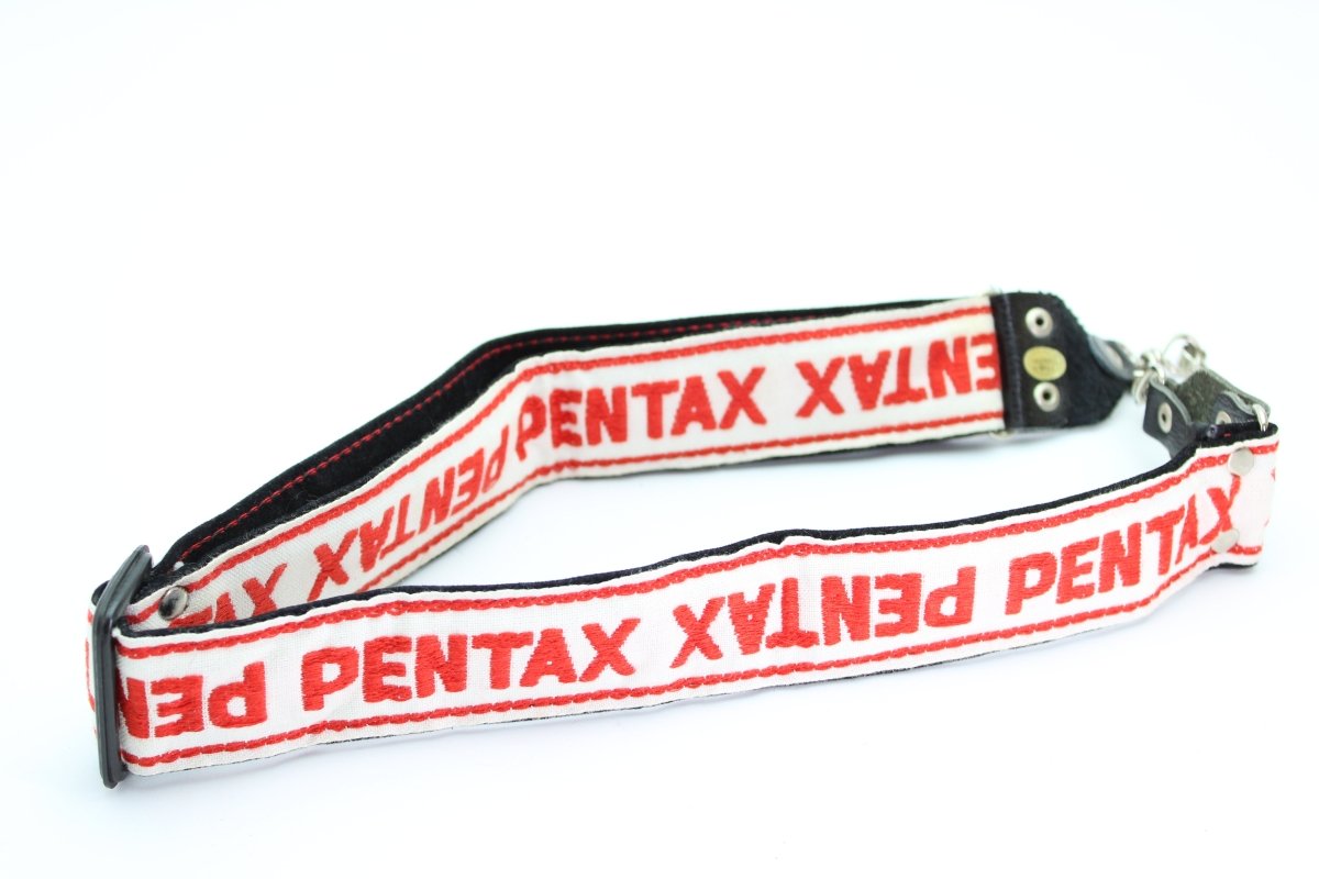 Pentax Red/White Camera Strap (#2309) - Pentax