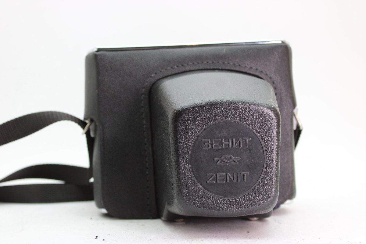 Zenit Black Leather Case with Strap (#2201) - Zenit