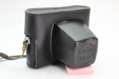 Zenit Black Leather Case with Strap (#2884) - Zenit