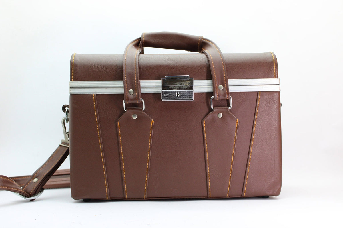 Brown Leather Camera Bag - Unknown