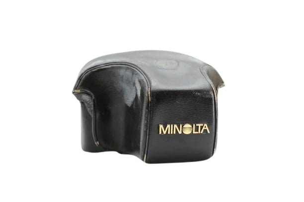 Minolta Black Leather Camera Case - Minolta